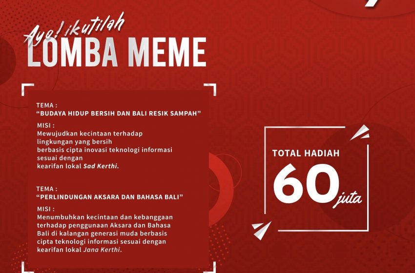  Ikuti Lomba Meme PDI Perjuangan dengan Hadiah Total 60 Juta